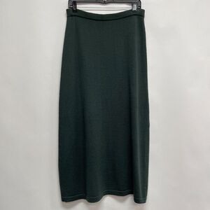 Gett Women's Straight Pencil Skirt Medium Green 100% Wool